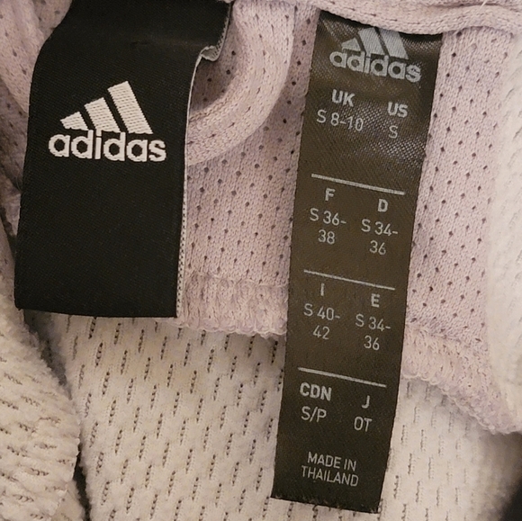 Adidas Cropped Hoodie ClimaWarm Sweatshirt Gray Women’s Size Small (8-10) - Picture 7 of 8